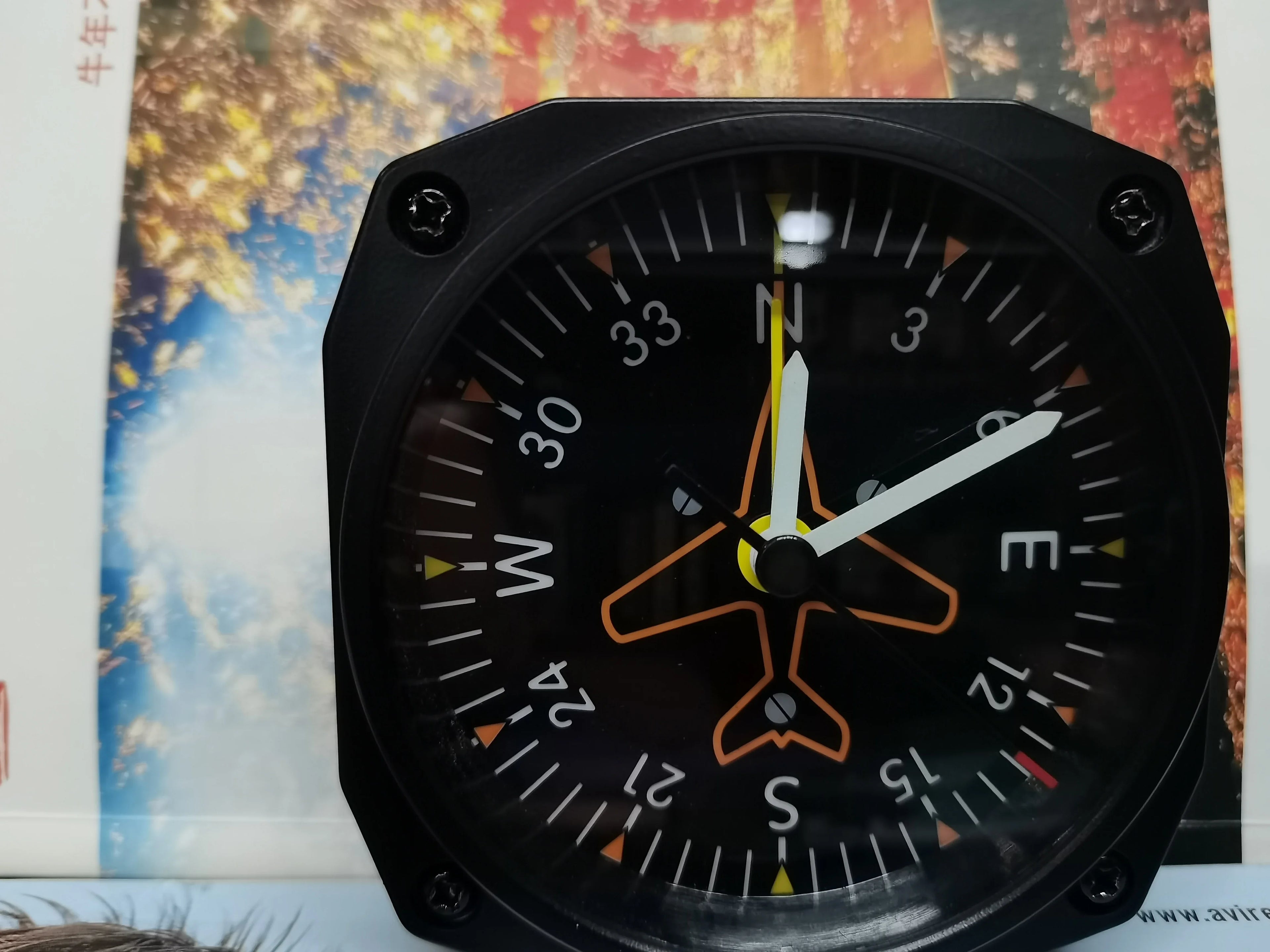 Aircraft Simulation Instrument Airspeed Meter Altimeter Clock Attitude Meter Heading Meter Alarm Clock