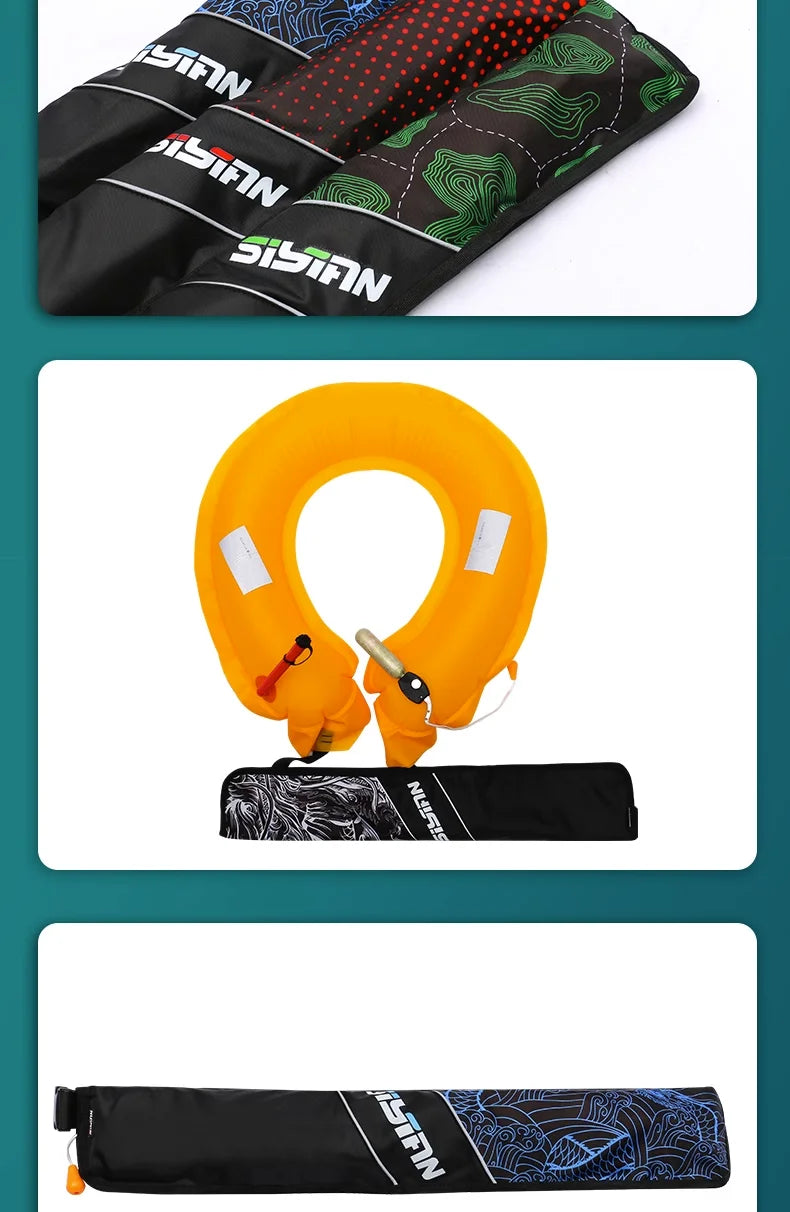 Fishing Life Jacket Adult Automatic Inflatable Portable Buoyancy Belt Professional Boat Fishing Equipment Car Lifebuoy Adult