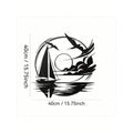 Nautical Home Gift Idea - Waterproof Sailboat Metal Wall Decoration for Modern Spaces