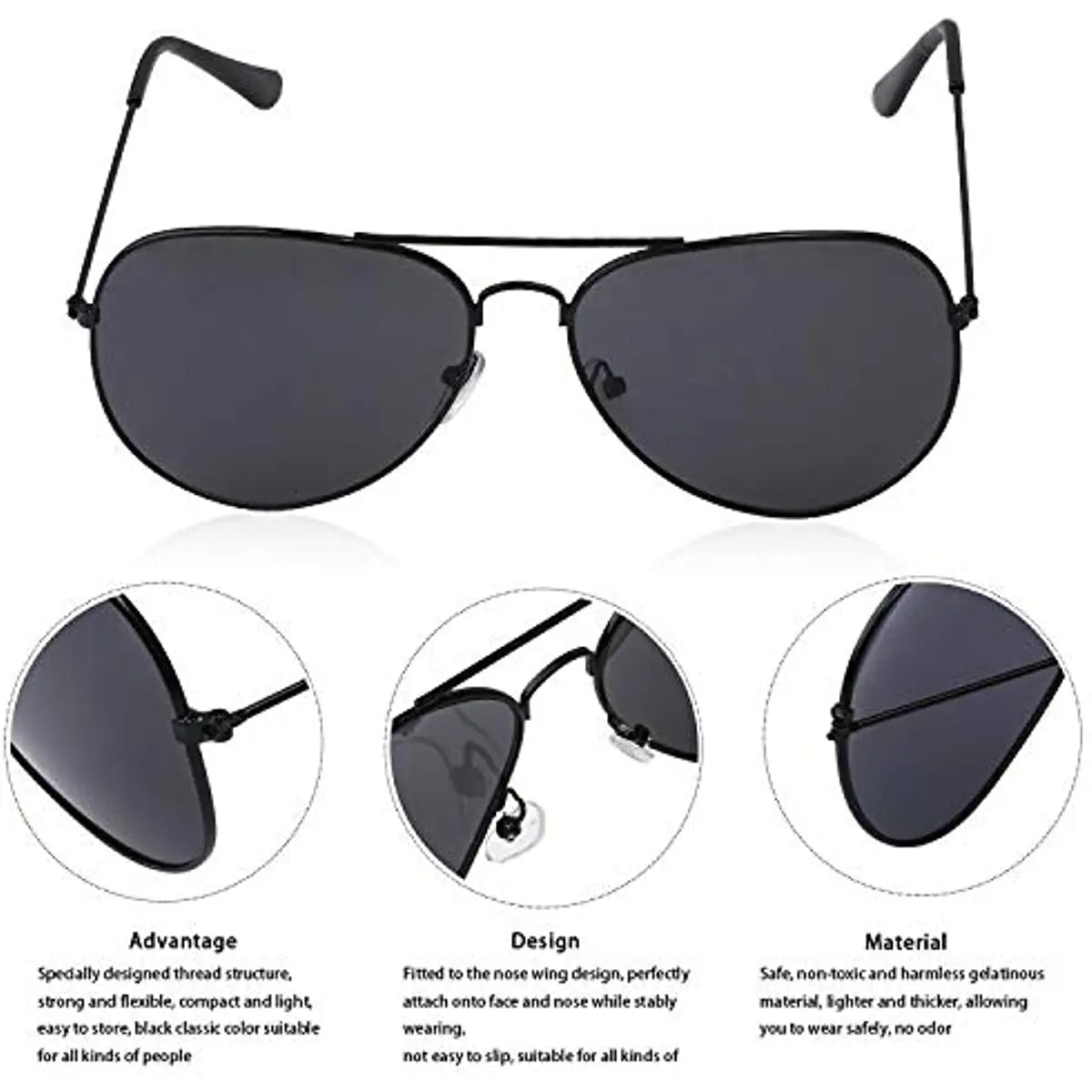 Airline Pilot Captain Costume Kit Pilot Dress Up Accessory Set with Aviator Sunglasses Larp Gangster Medieval Accessories