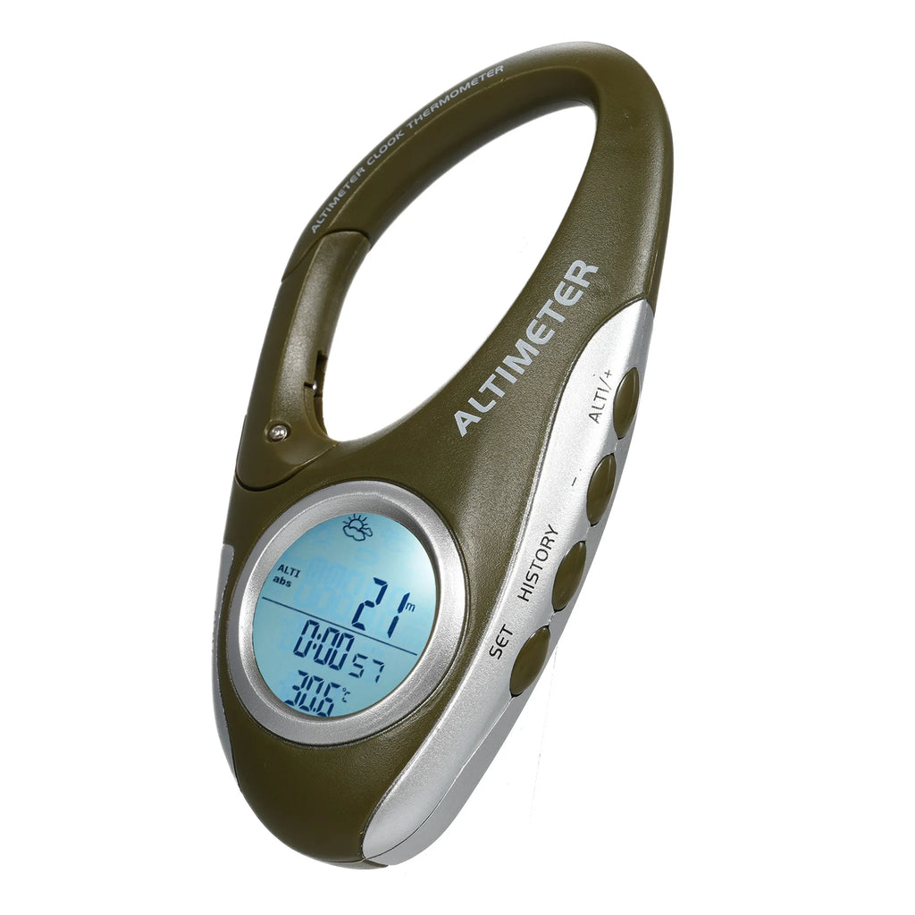 DA101 Barometer Altimeter Thermometer with Backlight Display Digital Altitude Monitor Weather Forecast Pedometer