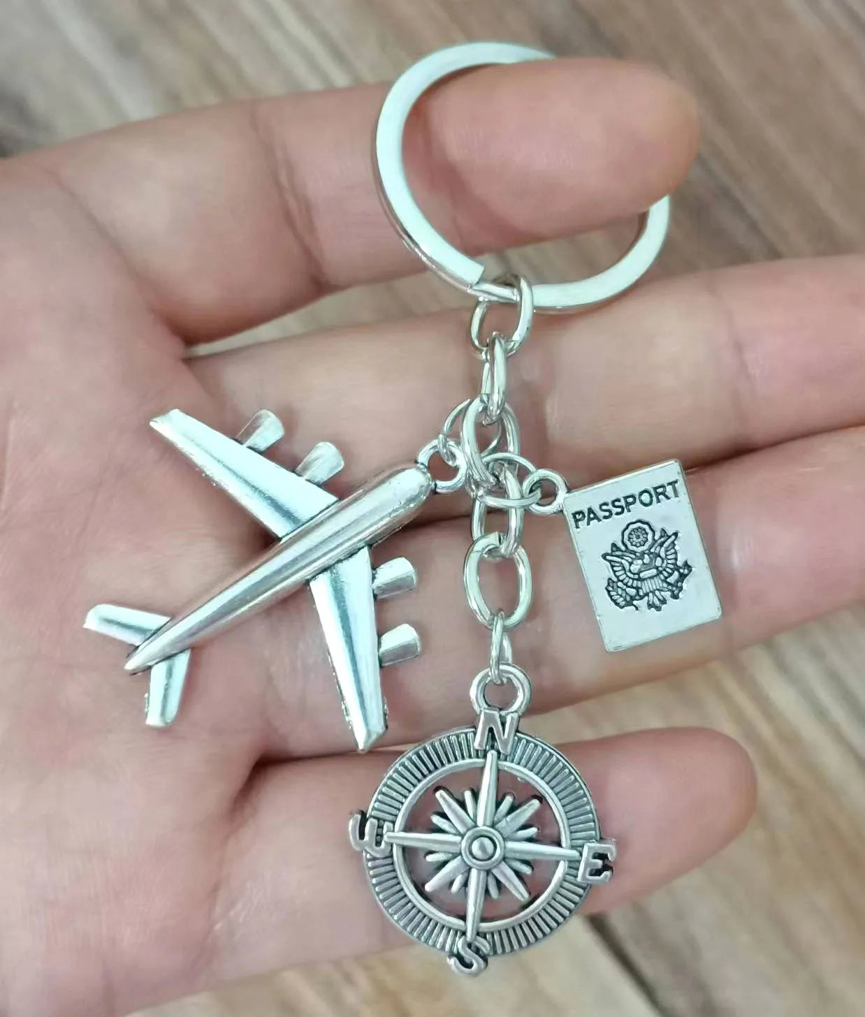 Airplane No Matter Where Travel Key Chain Aviation Pilot Gift Keychain