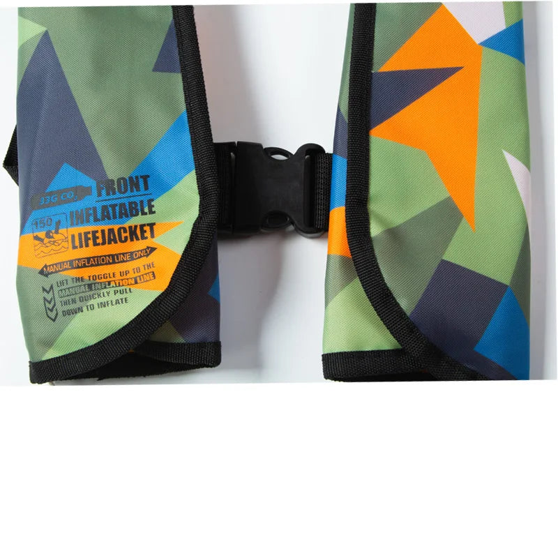 Inflated Fishing Vest Adult Manual Auto Inflatable Life Jacket 150N PFD Adult Marine Vest Water Sport Raft Boating Accessories