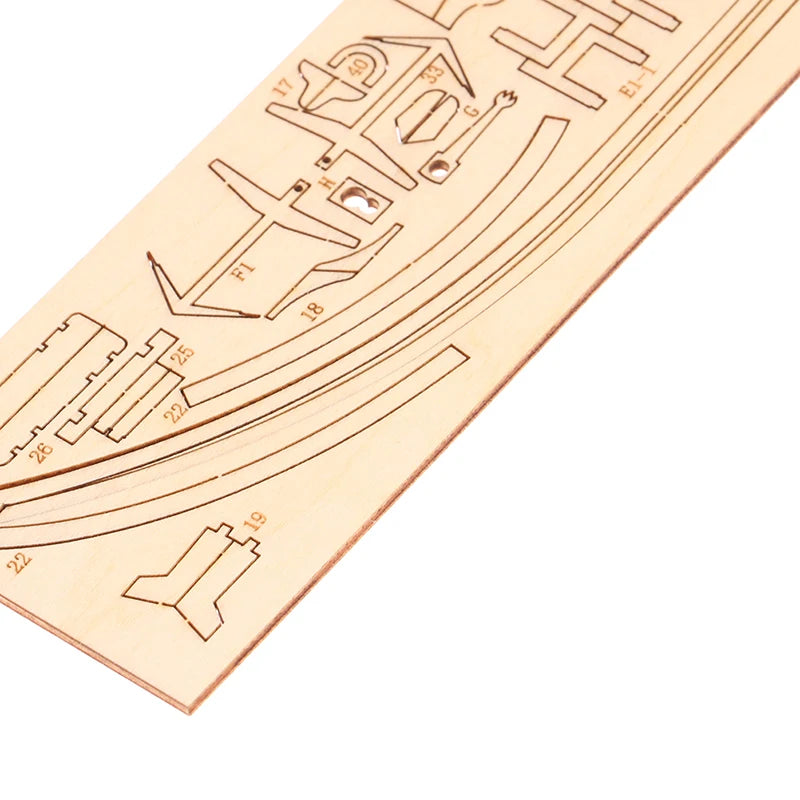 1:70 New Port Wooden Sailing Boat Model DIY Kit Ship Assembly Decoration Gift