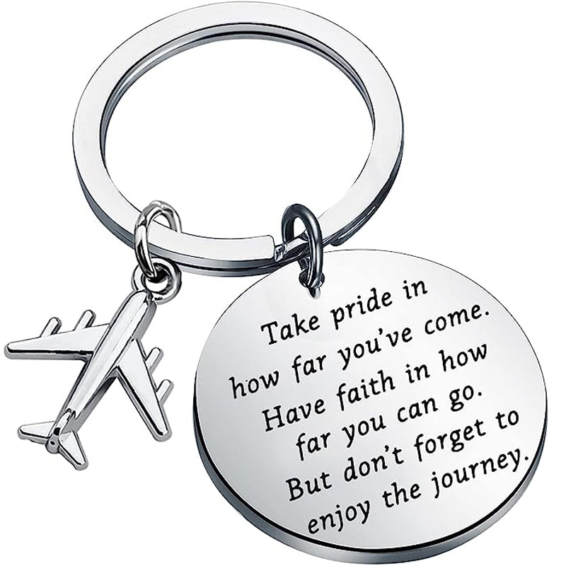 Airplane Keychain Pilot Gift Future Pilot Gift New Pilot Flight Attendant Graduation Gifts Aviation Crew Gifts