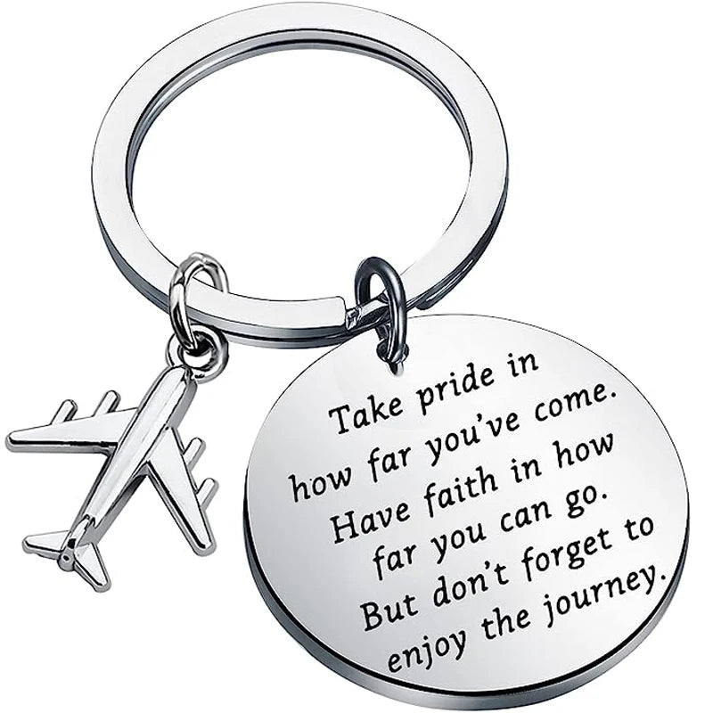 Airplane Keychain Pilot Gift Future Pilot Gift New Pilot Flight Attendant Graduation Gifts Aviation Crew Gifts