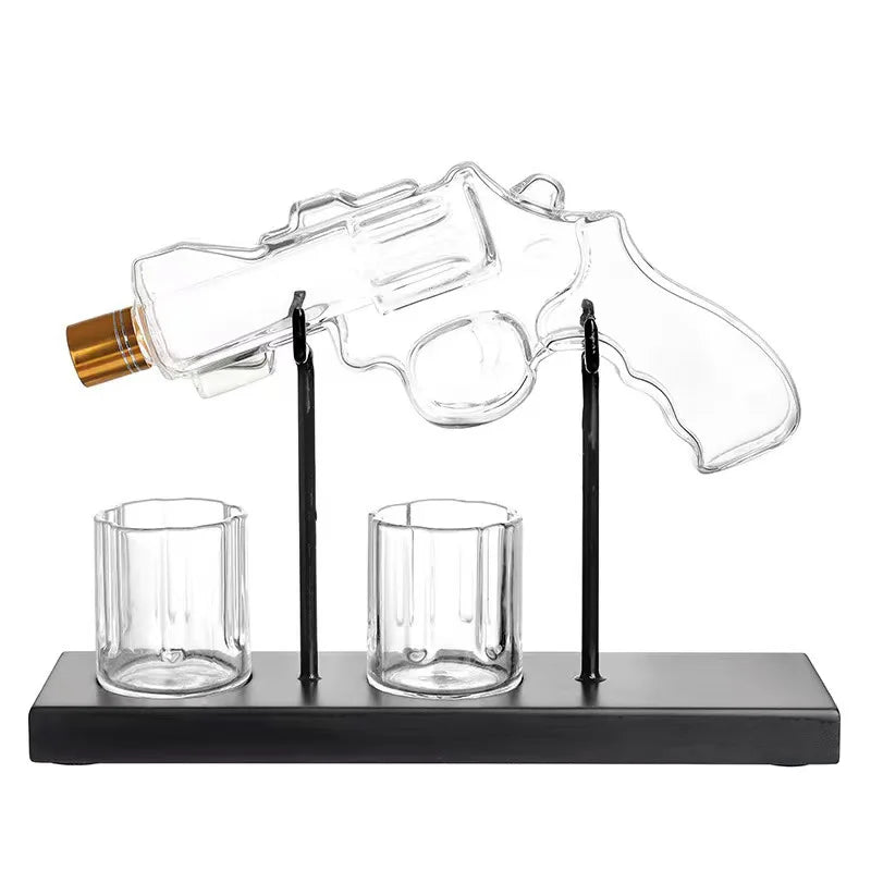 Gun Whiskey Decanter Sets With 2 Bullet Glasses Personalized Liquor Dispenser Liquor Scotch Bourbon Vodka Best Gifts for Dad