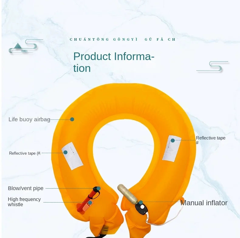 Fishing Life Jacket Adult Automatic Inflatable Portable Buoyancy Belt Professional Boat Fishing Equipment Car Lifebuoy Adult
