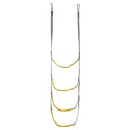 CHANGE MOORE Boat Rope Ladder Heavy Duty Climbing Rope Boat Trailer Ladder Removable Boat Ladder Rope Ladder for Inflatable Boat Outdoor Fishing Boat Inflatable Fishing Boat (Yellow 4 Step)