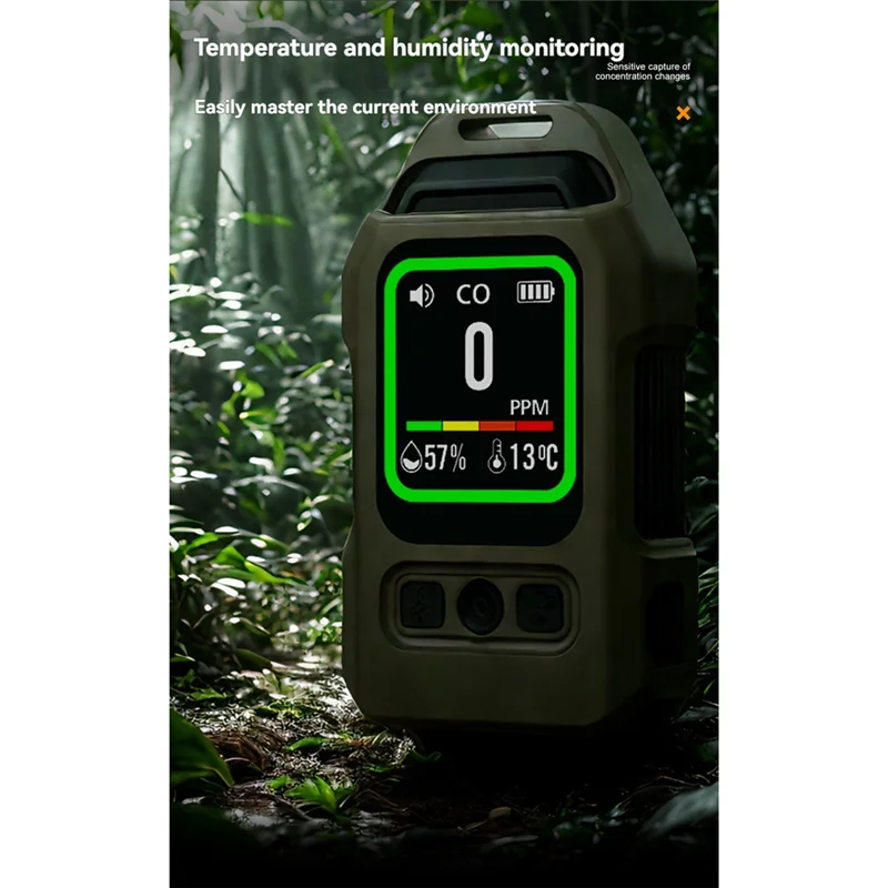 B84B-Carbon Monoxide Detector With Alarm Carbon Monoxide Sensor Portable Temp Humidity Meter Temp Humidity Meter For Home Indoor