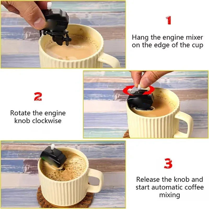 5pcs Boat Motor Coffee Stirrer, Novelty Coffee Mixer Home Use Drink Stirrer Best Gift For Boating Lovers Fathers Day Present ﻿