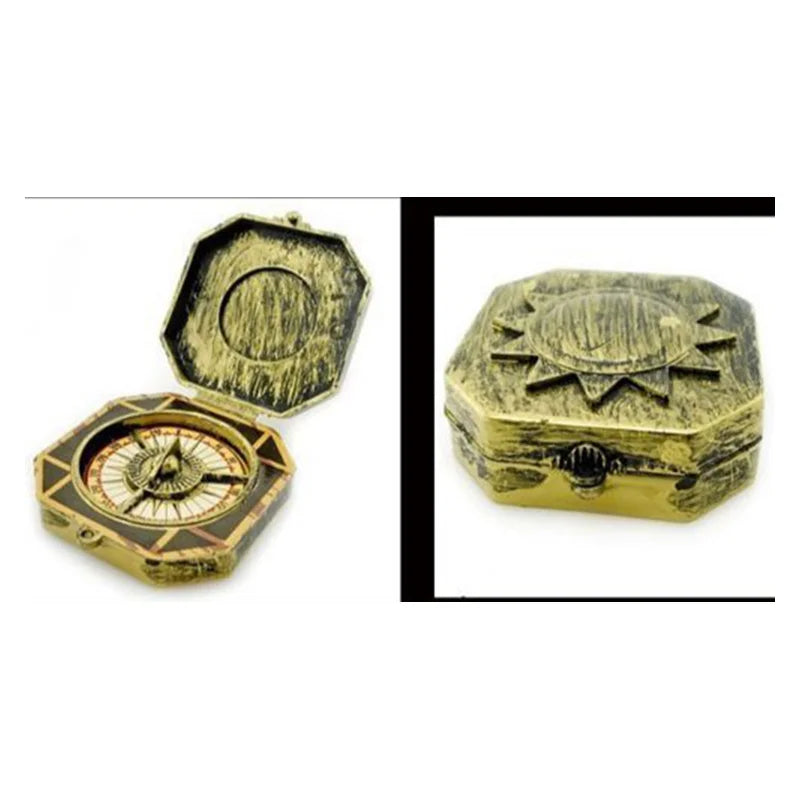 1pcs Vintage Pirate Captain Costume Toy Retro Nautical Compass Kids Cosplay Party Props Christmas Halloween Toy Children Gifts
