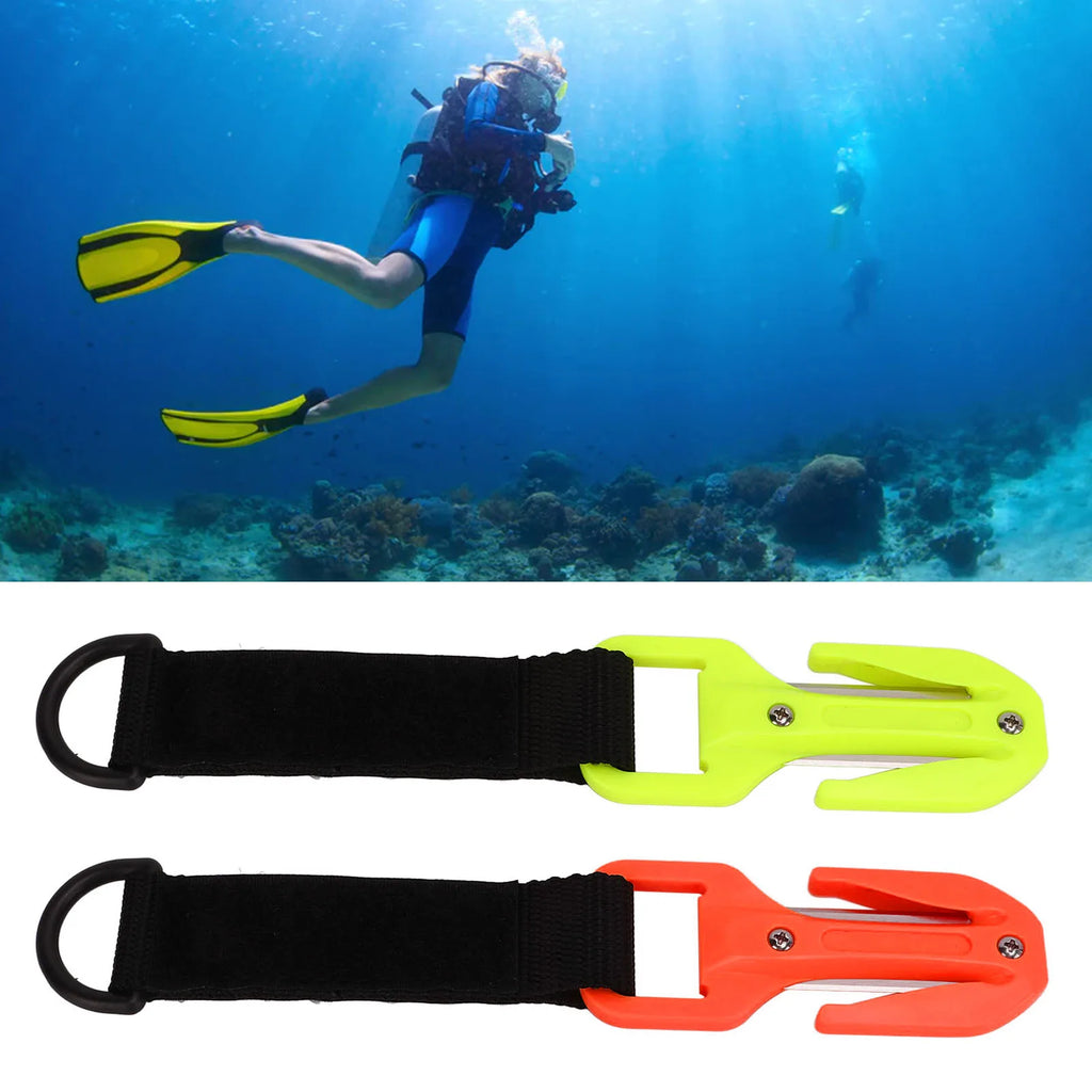 Diving  Line Cutter  Diving Line Cutter Dual Sides Dive Cable Rope Cutter with Blade for Safety Rescue Scuba  Diver