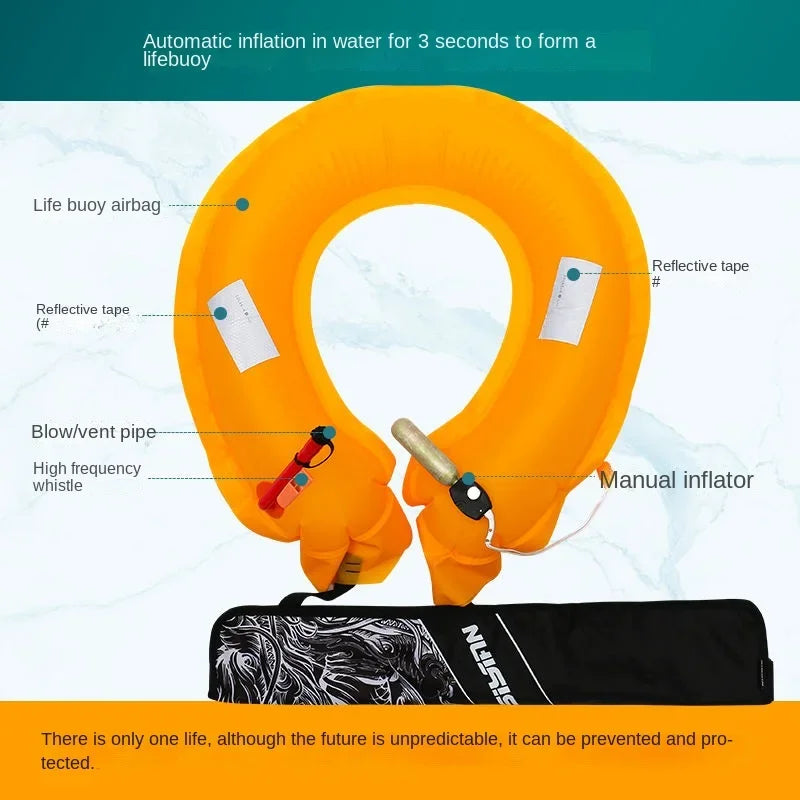 Fishing Life Jacket Adult Automatic Inflatable Portable Buoyancy Belt Professional Boat Fishing Equipment Car Lifebuoy Adult