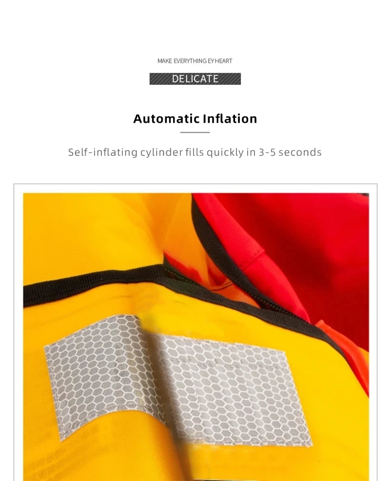 Inflated Fishing Vest Adult Manual Auto Inflatable Life Jacket 150N PFD Adult Marine Vest Water Sport Raft Boating Accessories