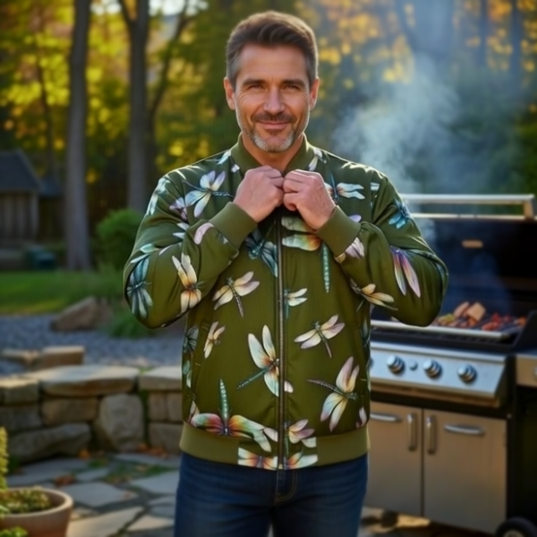 Eco-Friendly Mosquito Repellent Zip Bomber Jacket - DEET FREE!  -  Unisexy