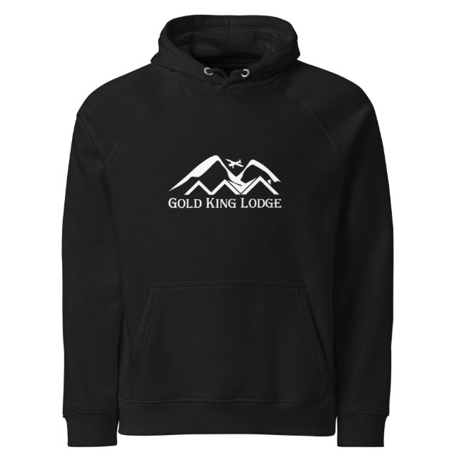 Gold King Lodge, Alaska Sweatshirt - Eco Raglan Hoodie | SOL'S Unisex