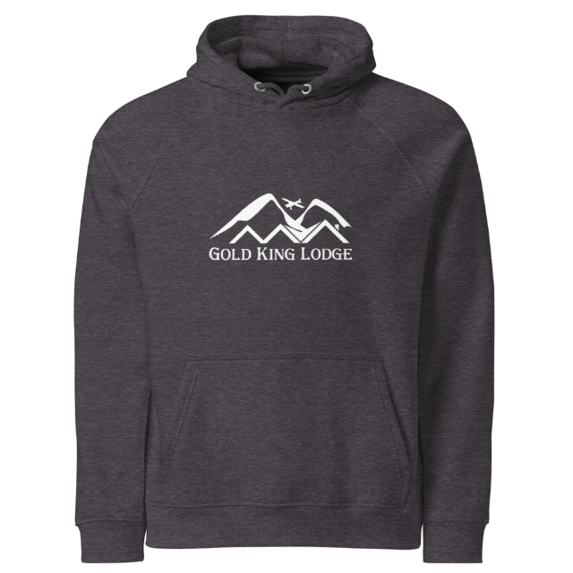 Gold King Lodge, Alaska Sweatshirt - Eco Raglan Hoodie | SOL'S Unisex
