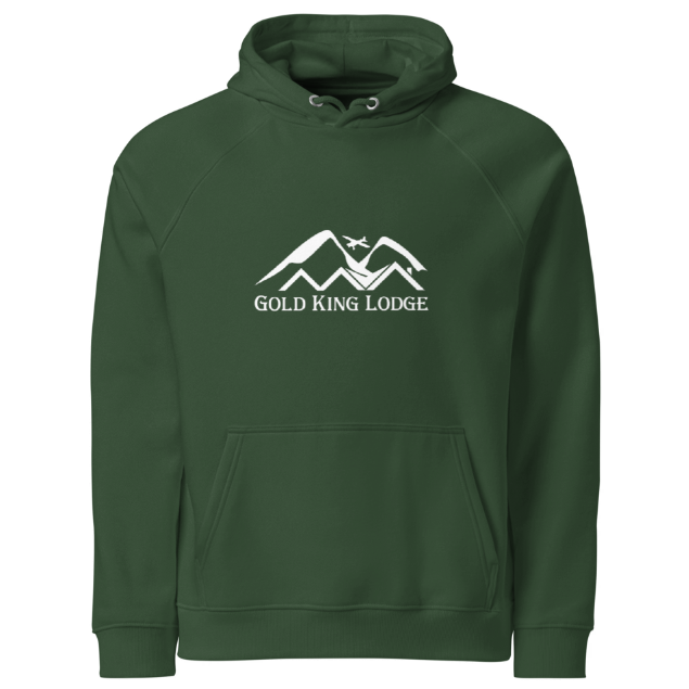 Gold King Lodge, Alaska Sweatshirt - Eco Raglan Hoodie | SOL'S Unisex