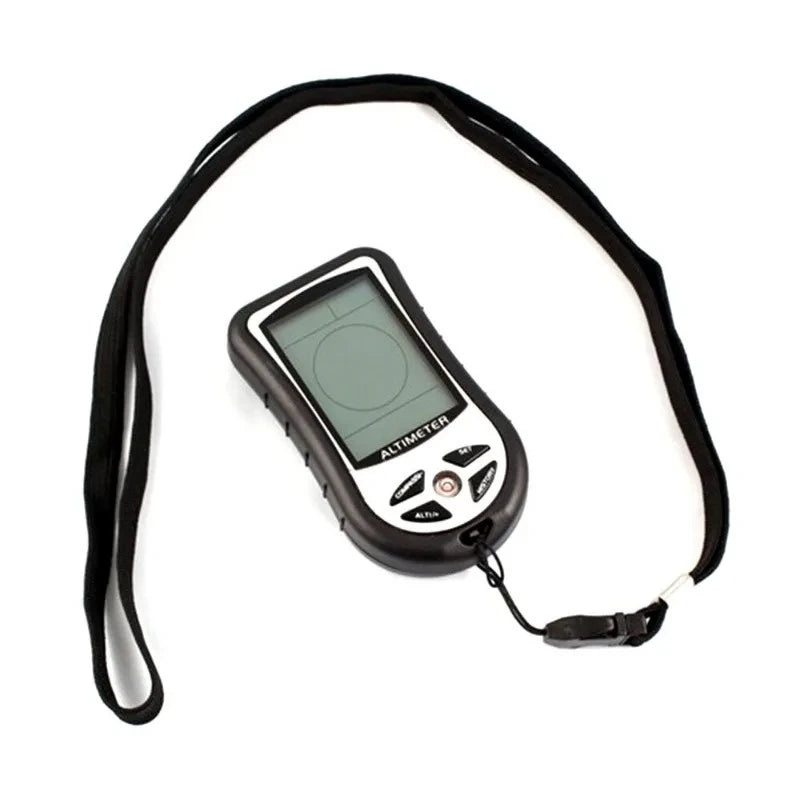 6-in-1 Outdoor Multifunction Digital Meter Handheld Altimeter/Barometer/Compass/Thermometer for Hiking Camping Portable  Design