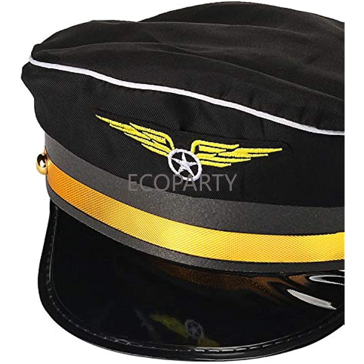 Airline Pilot Captain Costume Kit Pilot Dress Up Accessory Set with Aviator Sunglasses Larp Gangster Medieval Accessories