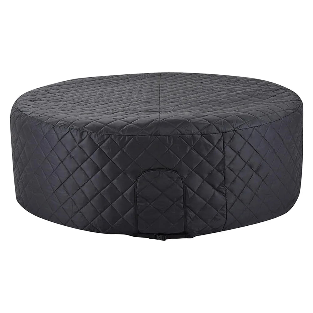 Heat insulating inflatable bathtub cover weatherproof for winter spa tubs fits most round inflatable tubs 208 by 70 centimeters