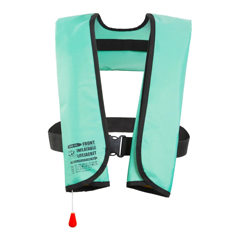 Inflated Fishing Vest Adult Manual Auto Inflatable Life Jacket 150N PFD Adult Marine Vest Water Sport Raft Boating Accessories