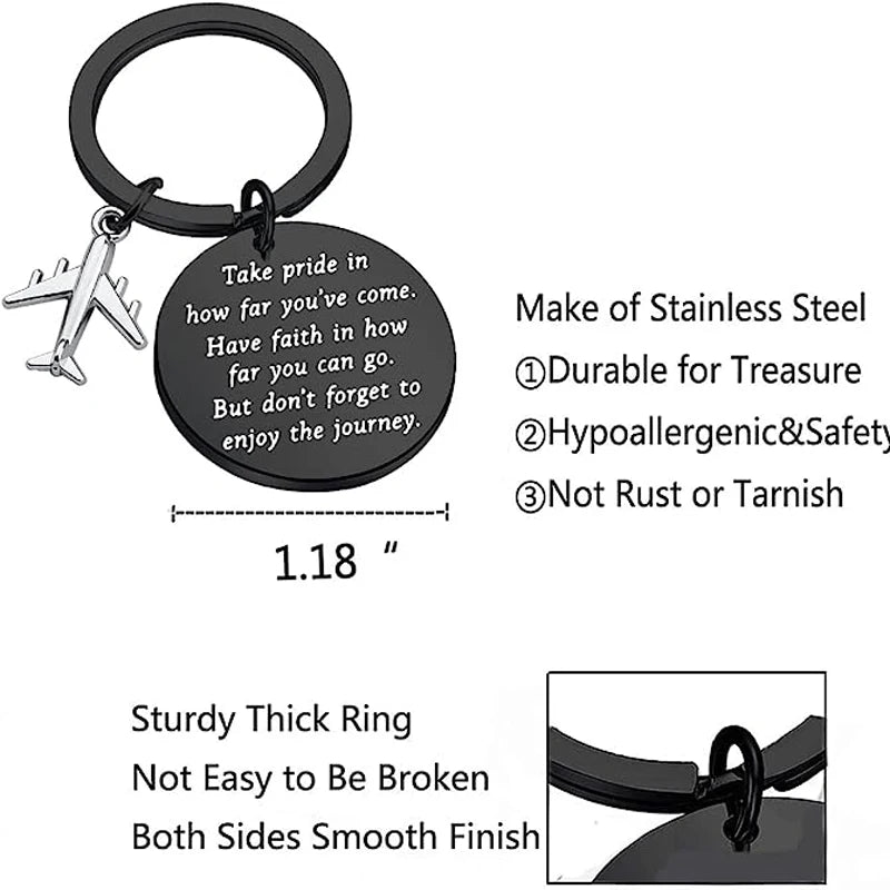 Airplane Keychain Pilot Gift Future Pilot Gift New Pilot Flight Attendant Graduation Gifts Aviation Crew Gifts