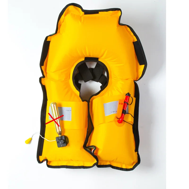 Inflated Fishing Vest Adult Manual Auto Inflatable Life Jacket 150N PFD Adult Marine Vest Water Sport Raft Boating Accessories