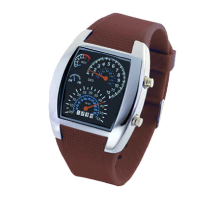LED Electronic Aviation Watch for Men - Stylish Sports Design
