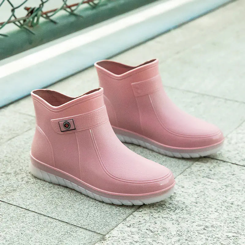 New Women's Low Tube Candy Color Cotton Water Shoes