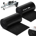Tinideya 2 Pcs Black Boat Trailer Bunk Carpet Water Proof Bunk Carpet Marine Boat Bunk Carpet Outdoor Boat Trailer Bunk Covers Trailer Boat Bunk Padding for Boats Trailers (15 ft x 16 Inch)