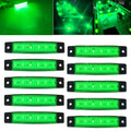 Green Boat Interior Lights 12V Marine Boat Lights Waterproof Boat Navigation Lights for Deck Courtesy Transom Cockpit Bow and Stern Kayak Yacht Fishing Pontoon Boat Sailboat Lights10Pcs