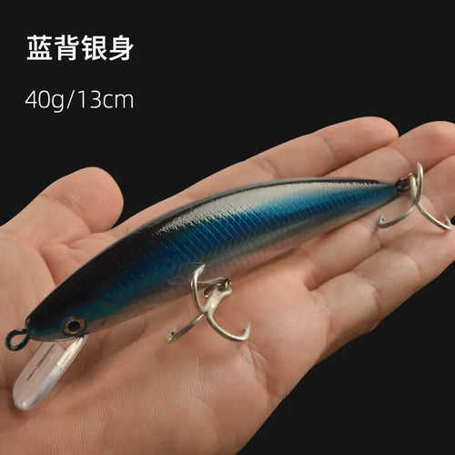 60g Sinking Minnow Lure for Deep Sea Fishing