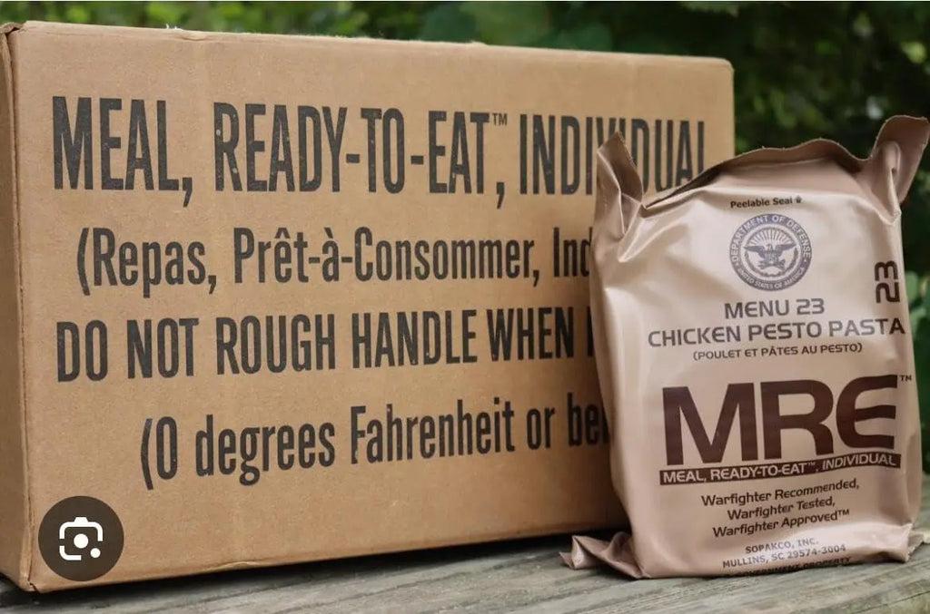MRE (Meal Ready to Eat) with 20262027 Inspection Dates US Meals Ready to Eat Military MRE A Menu with Heater Box of MRE Meals Full Meal with 12 individual Packs