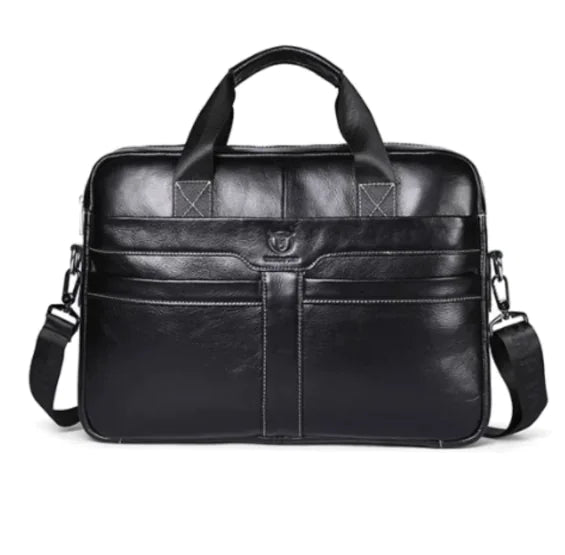 Bull Captain Leather Briefcase 15” for Men or Women Pilots & Aviator Professionals