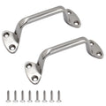 2 Pack 5.8 INCH (148MM) Solid 316 Stainless Steel Marine Grade Boat Grab Handle Polished Marine Heavy Duty Grab Bar Handrail W/Screws Boat Yacht Accessoies