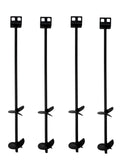 3/4" x 30" Double Disk Earth Auger Anchor (4 Anchor / tiedown mooring pack))