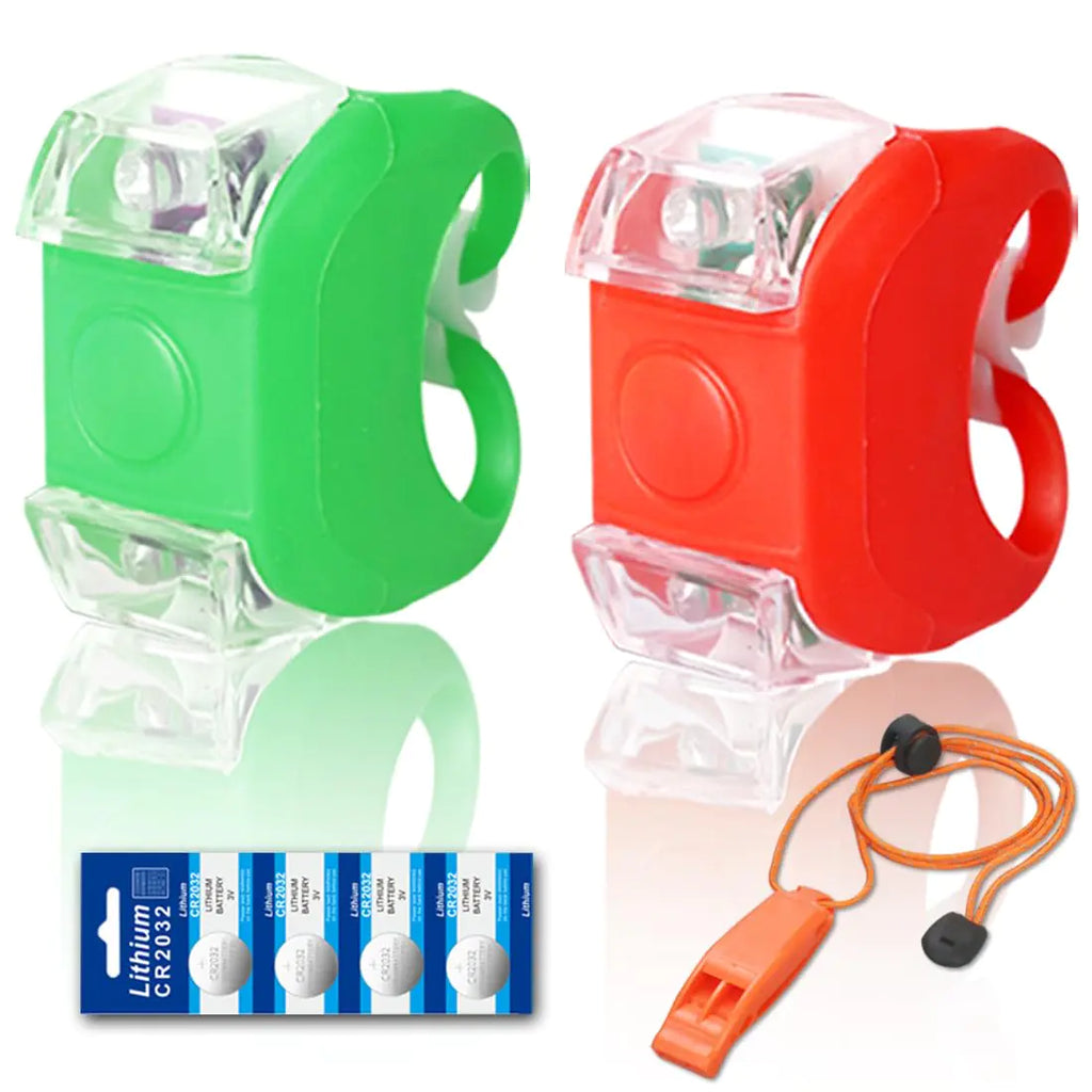 Botepon Marine Boat Bow Lights Red and Green Led Navigation Lights Kayak Accessories Marine Safety Lights Battery Operated for Boat Pontoon Kayak Yacht Motorboat Vessel Dinghy Catamaran