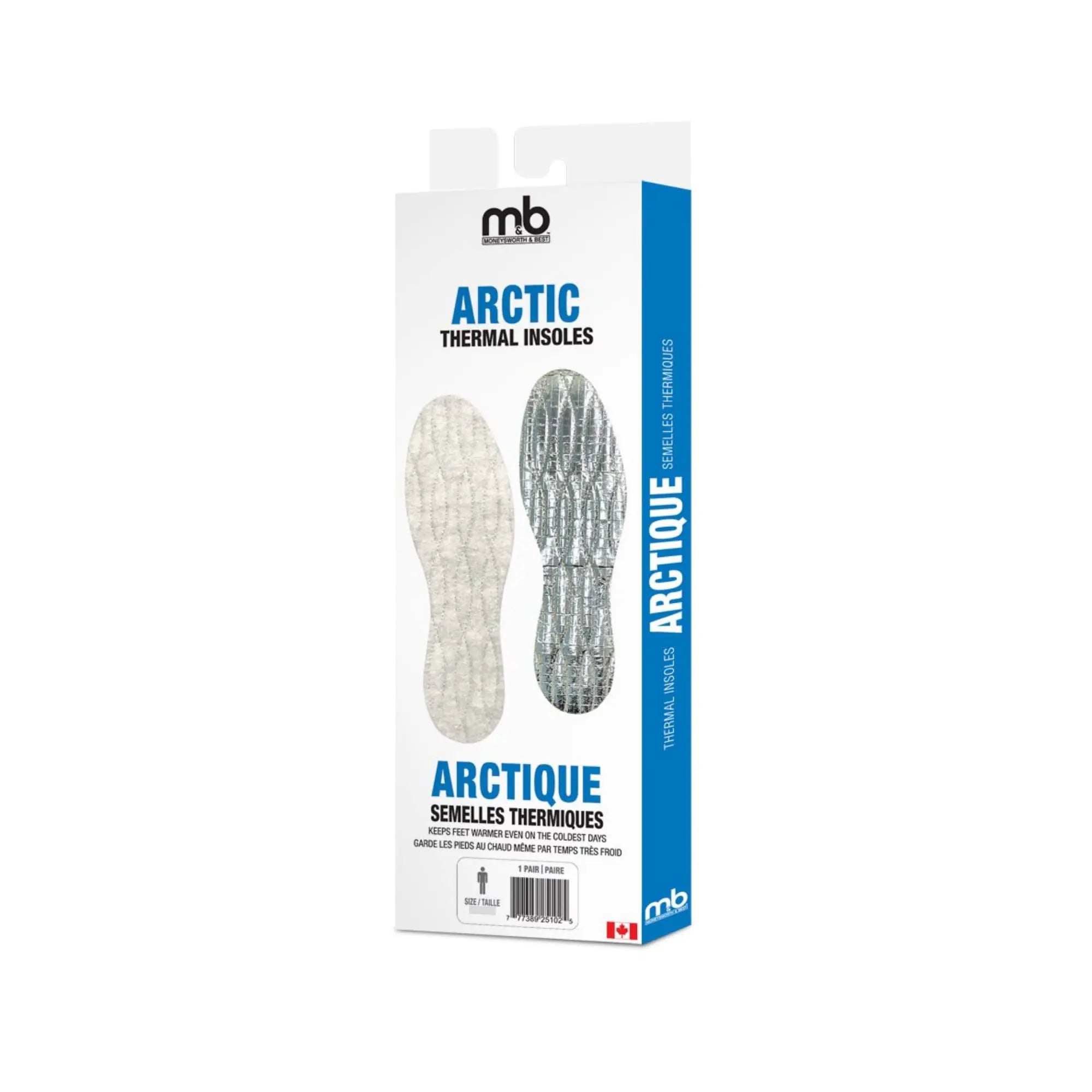 Moneysworth & Best Shoe Care Arctic Thermal Insoles Mens Size 10-11