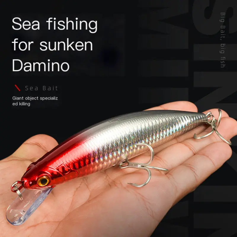60g Sinking Minnow Lure for Deep Sea Fishing