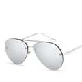 Trendy Women's Sunglasses - Pilot Style Ocean Lens