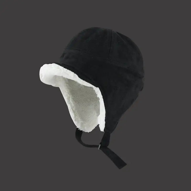 Warm Furry Pilot Locomotive Small Suede Hat