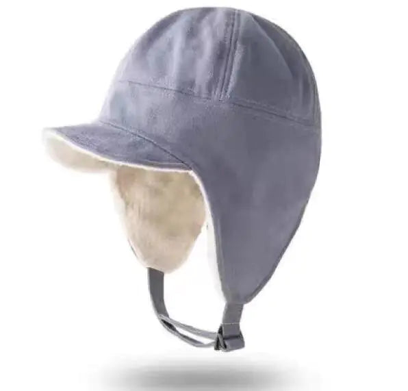 Warm Furry Suede Pilot Locomotive Lei Feng Hat