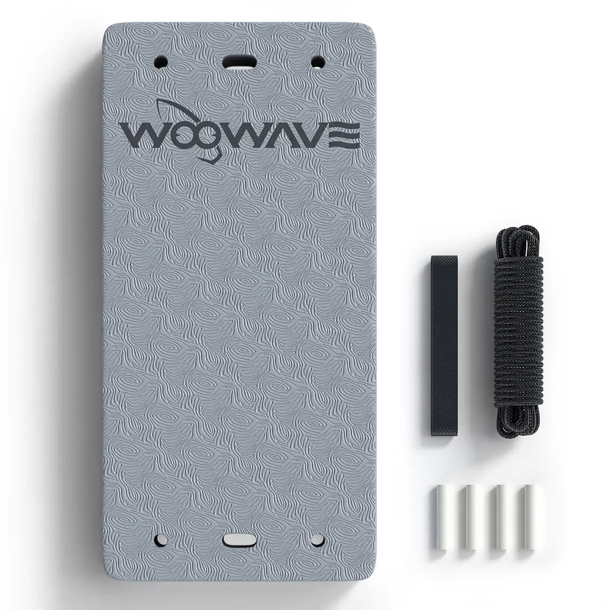 WOOWAVE Flat Fender Prevent Scratches for Yacht Motorboat Boat Bumper 3 Layer EVA Boat Fender with Rope (24inch Gray)