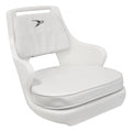 Wise 8WD015-3-710 Standard Compact Pilot Chair with Cushions and Mounting Plate White
