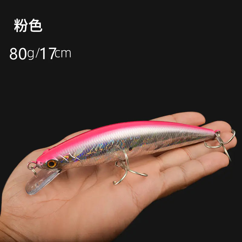 60g Sinking Minnow Lure for Deep Sea Fishing