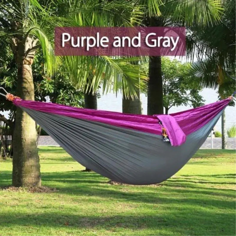Dual-Tone Parachute material Hammock Compact (lightweight and packable)