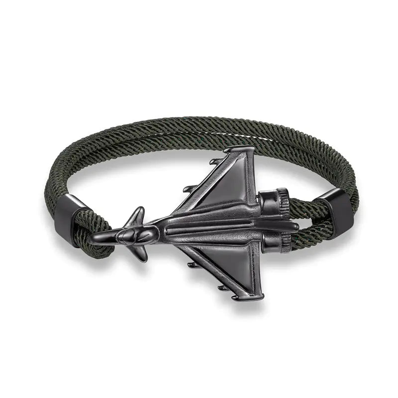 Men's Fashion Flying Machine Bracelet with Parachute Cord