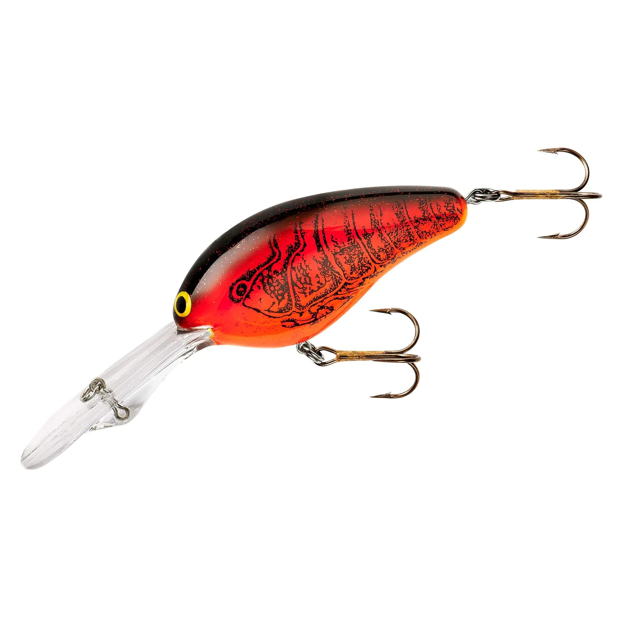 Norman Lures DD22 Deep-Diving Crankbait Bass Fishing Lure Freshwater Fishing Accessories 3" 5/8 oz Chili Bowl